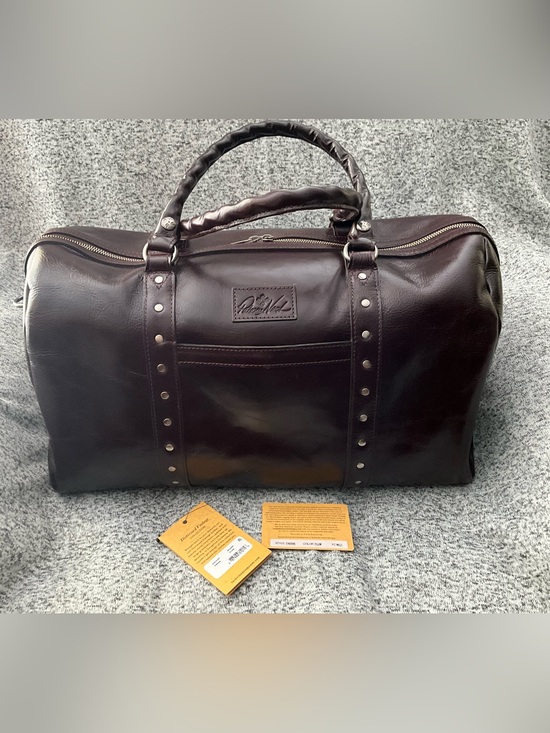 Patricia Nash Handbags - Patricia Nash Milano Weekender Leather Duffel Large Plum NWT BEAUTY!